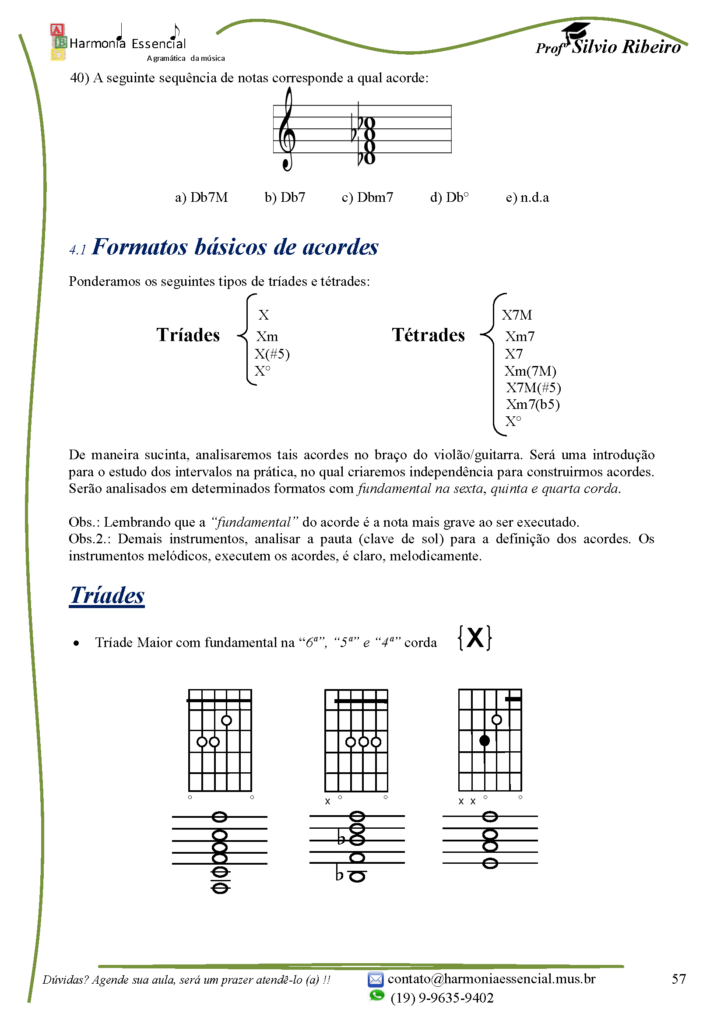 O que são notas orgânicas, de tensão e disponível do Acorde?