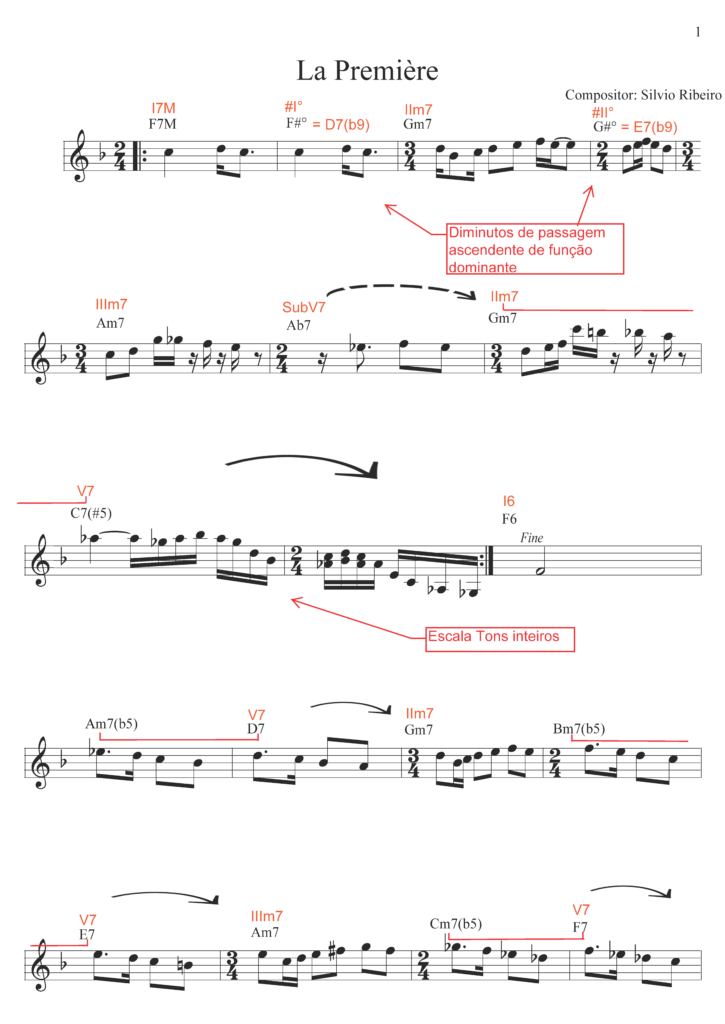 La premère Página 1 725x1024 - #1 Harmonia funcional - análise- Acordes Diminutos e mais.