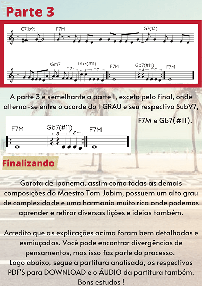 35 - Garota de Ipanema - Estudo 【+PDF + Partitura + Cifra + Áudio 】