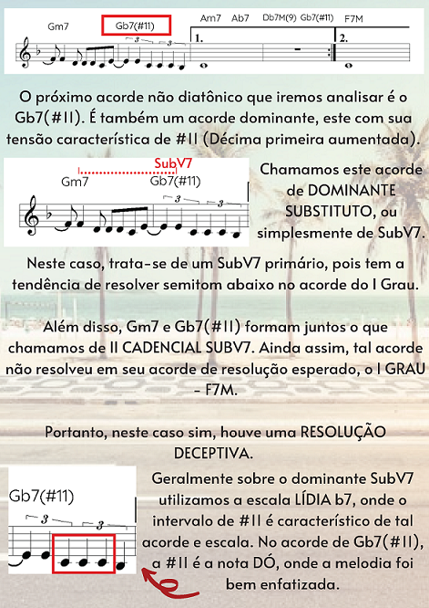 SubV7 Primário – Exemplo em Garota de Ipanema