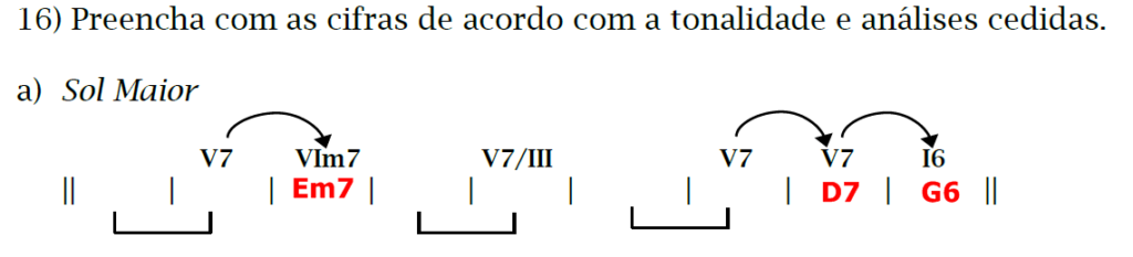 1 1024x233 - II Cadenciais; Dominantes estendidos e mais- EXERCÍCIO RESOLVIDO